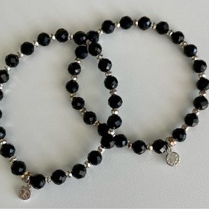 SOLD - this is duplicate listing…Gorjana Onyx power stone stretch bracelets